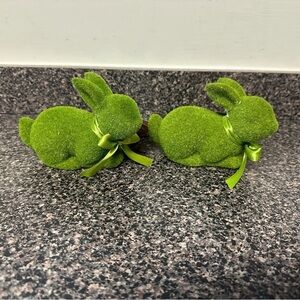 Easter Green Moss Bunny Set of 2